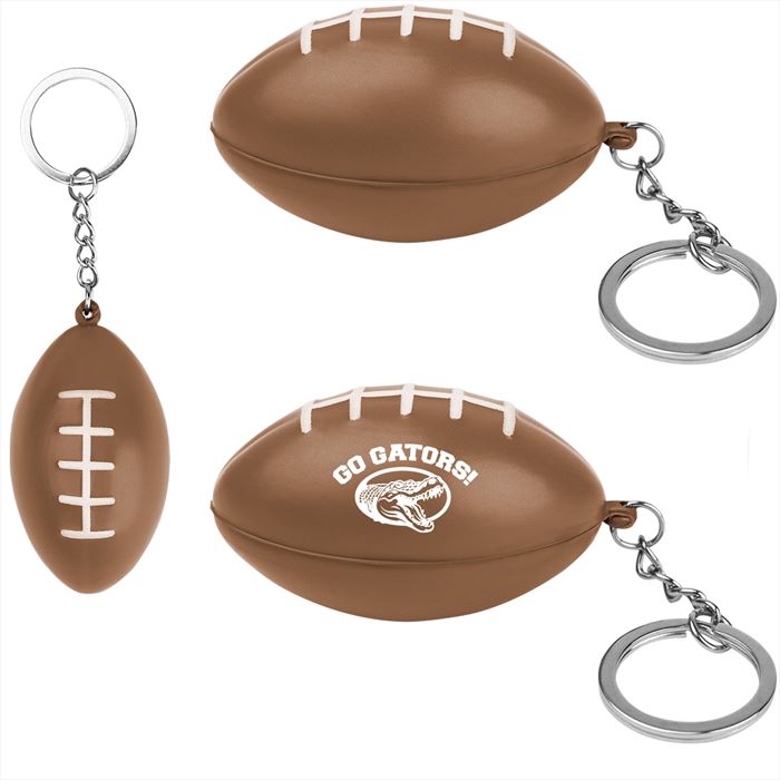KH20117 Football Stress Reliever Keychain With Custom Imprint